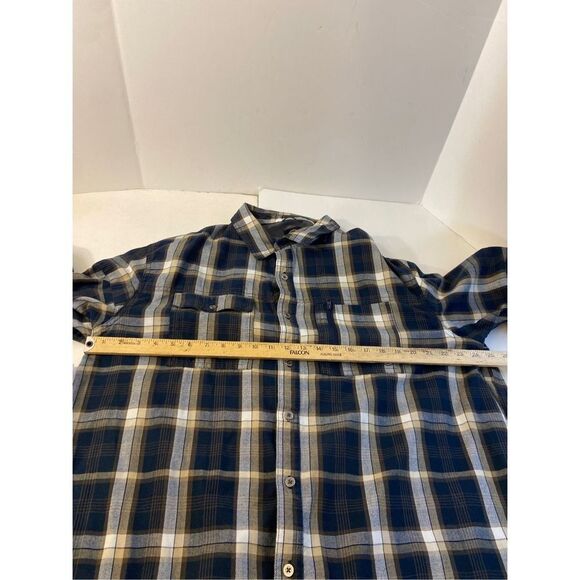 Wrangler ATG All Terrain Gear XXL Shirts Plaid rn#130273 Elbow Patch Ls - Picture 3 of 8